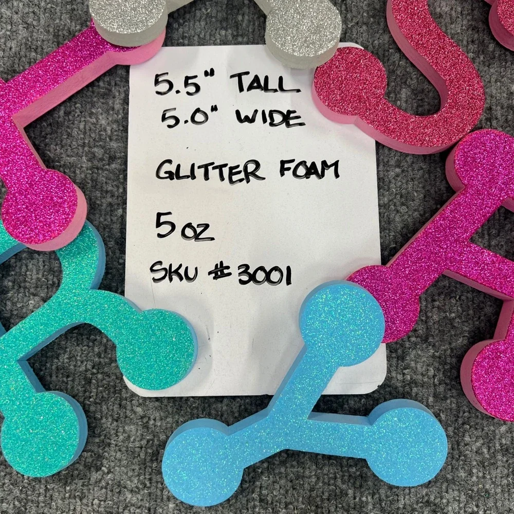Glitter Foam Wall Letters 
